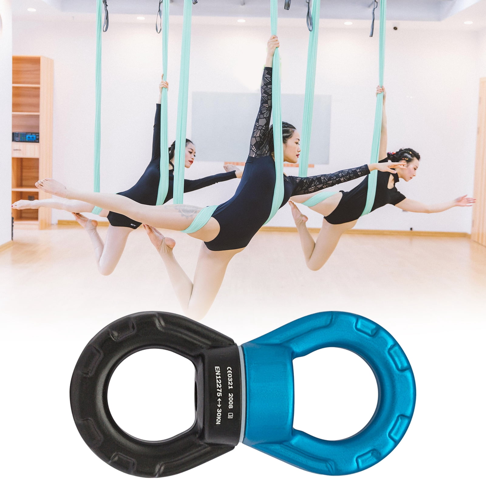 Aqyh Outdoor Safety Rope Swivel Connector - 30KN Multifunctional Rotational Device for Aerial Yoga and More