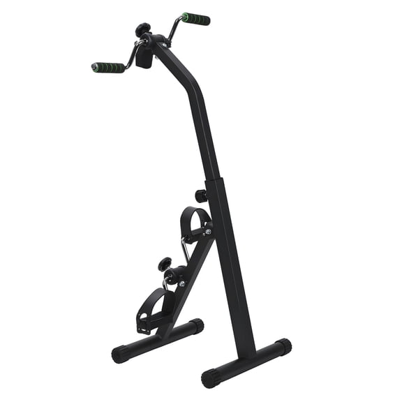 Aqyh Pedal Exerciser, Hand Arm Knee & Leg Exercise Machine for Seniors, Height Adjustable, with LCD Display, Black