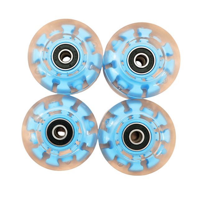 Aqyh Roller Skate Wheels 4 Pack Quad Light Up Skateboard Wheels with