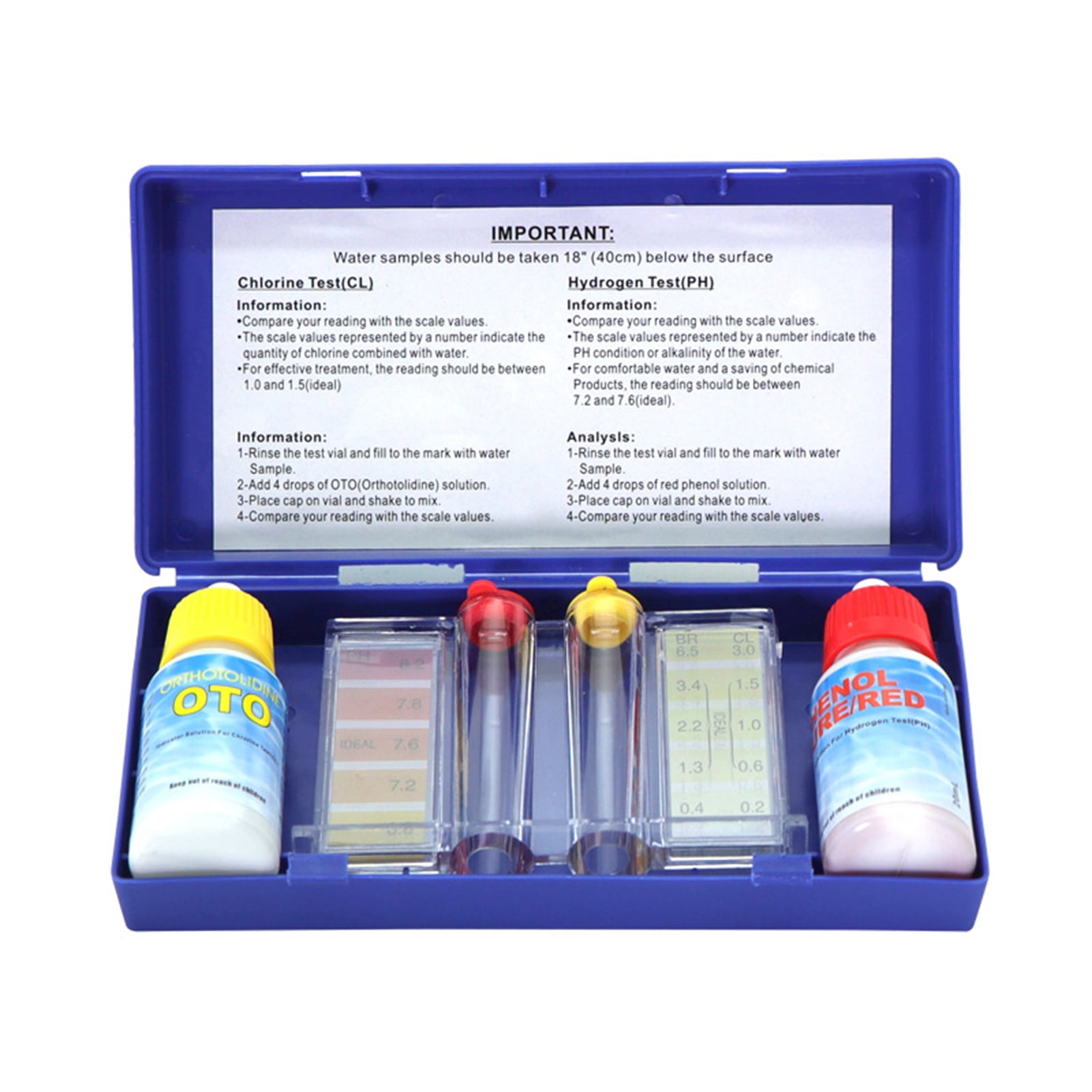 Aqyh Swimming Pool Water Quality Test Kit Precise High Purity