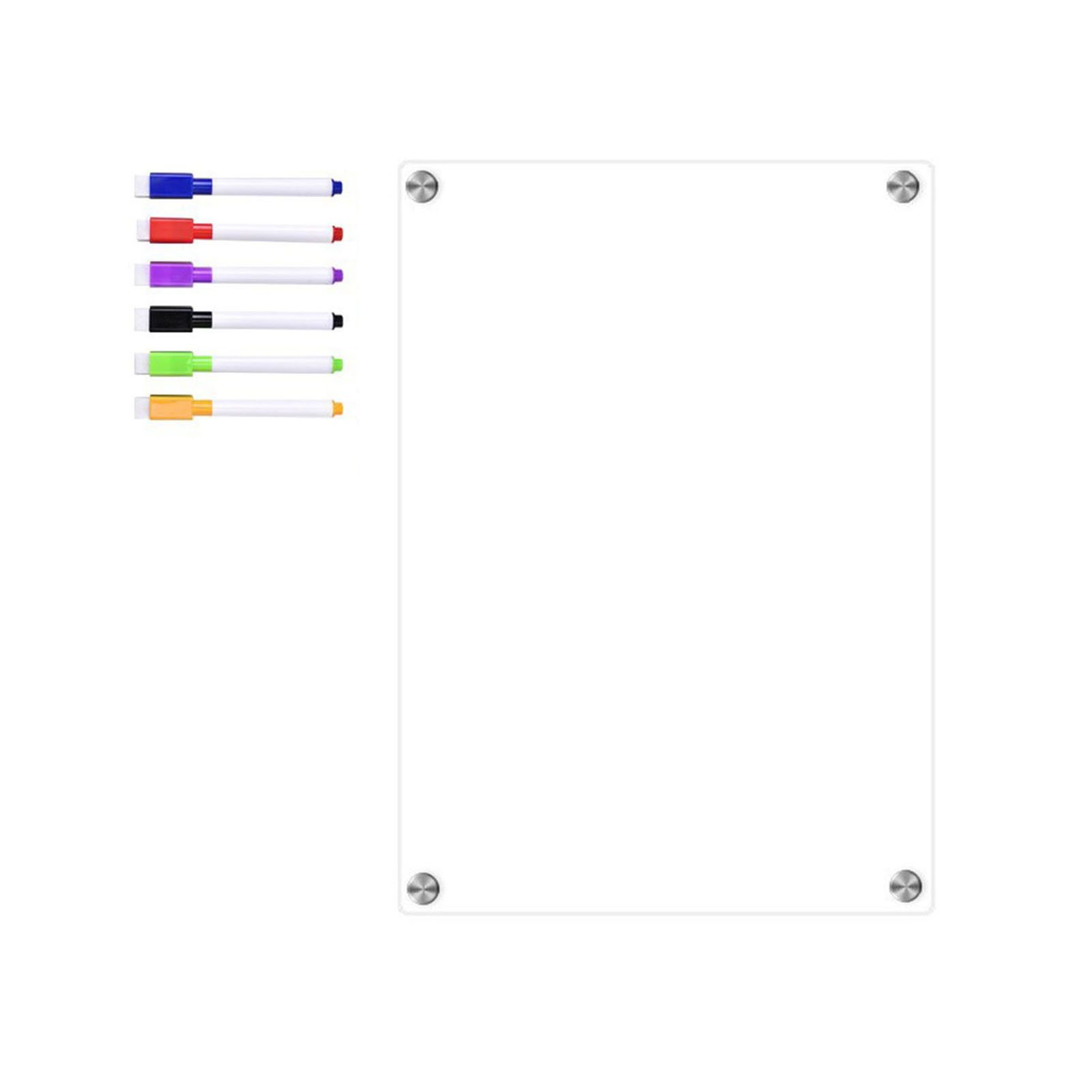 Aqzb Acrylic Message Board Fridge Dry Erase Rewritable