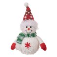 Aqzb Christmas Snowman Doll Ornaments Light Up Snowman Figurine with