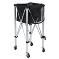 thumbnail image 1 of Aqzb Foldable Tennis Ball Cart with Wheels, Portable Lightweight Holds 160 Balls Tennis Ball Hopper, Sports Teaching Cart Tennis Ball Basket with Removable Bag Side Pockets Tennis Ball Cart, 1 of 7