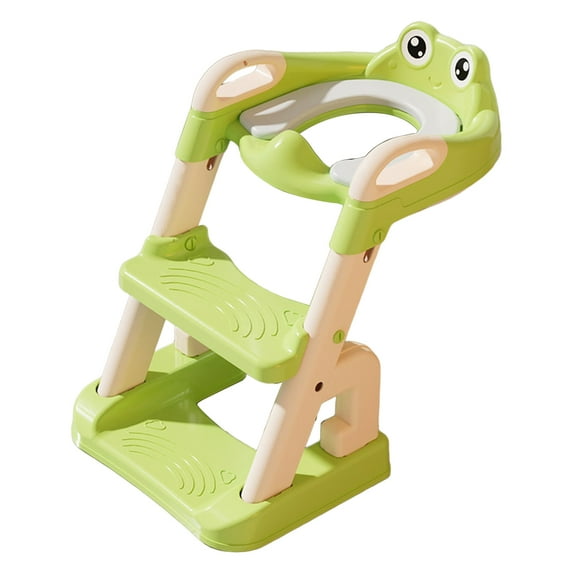 Aqzb Potty Training Toilet 2 in 1 Toddler Seat with Step Stool Soft Cushion Adjustable Height Triangular Base Toilet Ladder Toilet Seat Stair _Clearance Adult Toilet