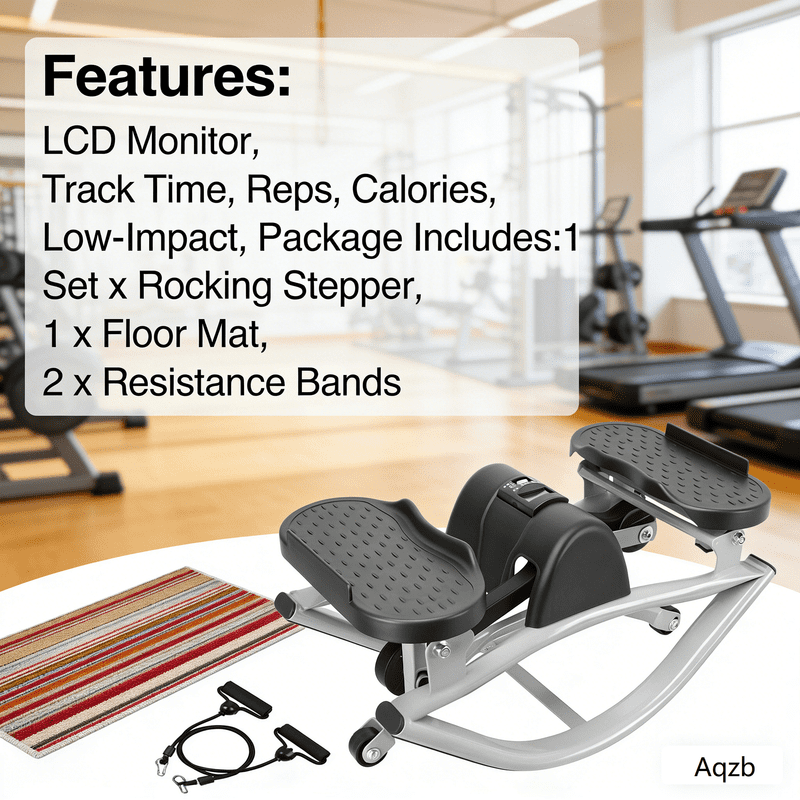 Aqzb The Rocking Fitness Stepper for Exercise at Home Workout Steppers ...