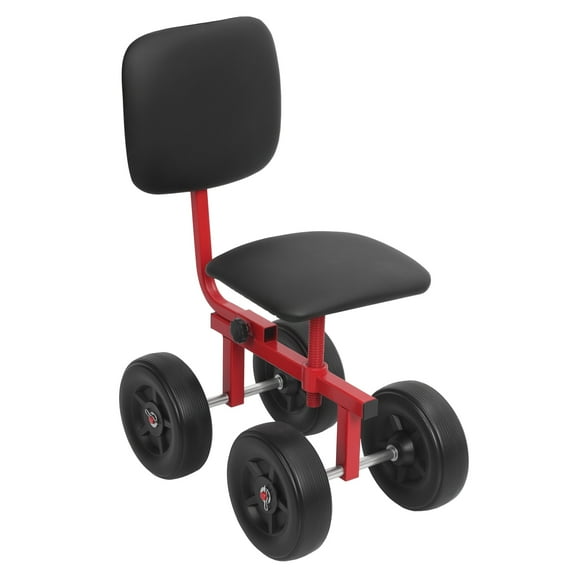 Aqzb Rolling Garden Work Seat, Outdoor Rolling Garden Scooter with Adjustable Seat And Backrest, Lawn Yard Stool with Wheels for Gardening, Planting _Clearance Rolling Seat
