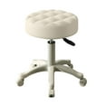 thumbnail image 1 of Aqzb Rolling Stool with Wheels Faux Leather Soft Cushion Height Adjustable 360-Degree Swivel Armless Backless Drafting Work SPA Salon Bar Cafe Home Office Stool _Clearance Swiveling Stool, 1 of 7