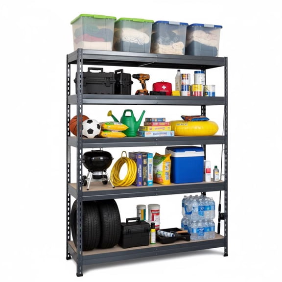 Ar Shelving Heavy Duty 71 in. H X 47.4 in. W X 24 in. D Metal Shelving Unit