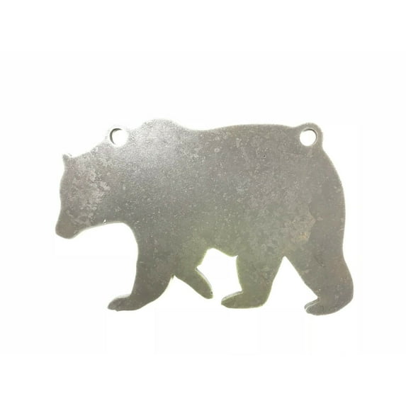 Ar500 Bear Silhouette Animal Steel Target Gong 12" X 8" X 3/8"