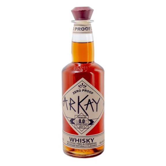 ARKAY Zero Proof Alcohol-Free American Whiskey 1L 0.0% 1:1 Alternative for Old Fashioned Cocktails WARM Molecule