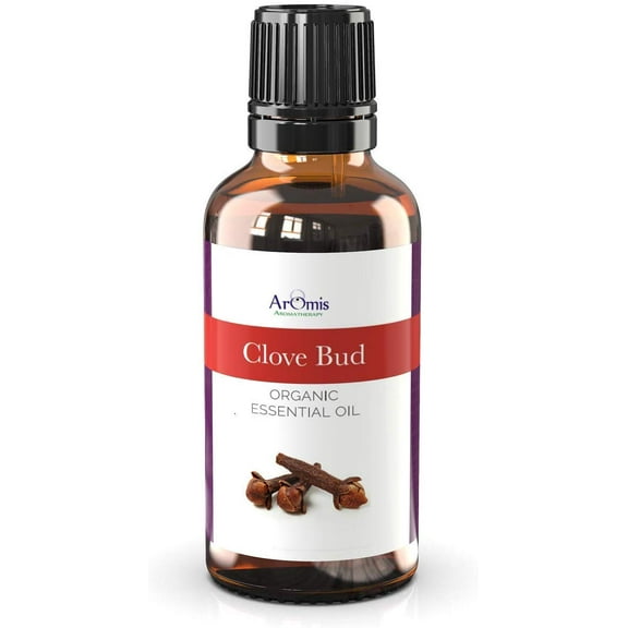 ArOmis Clove Bud Essential Oil - USDA Certified Organic - 100% Pure Therapeutic Grade - 30ml (1 Fl Oz), Undiluted, Premium, Oils Perfect for Aromatherapy Diffuser