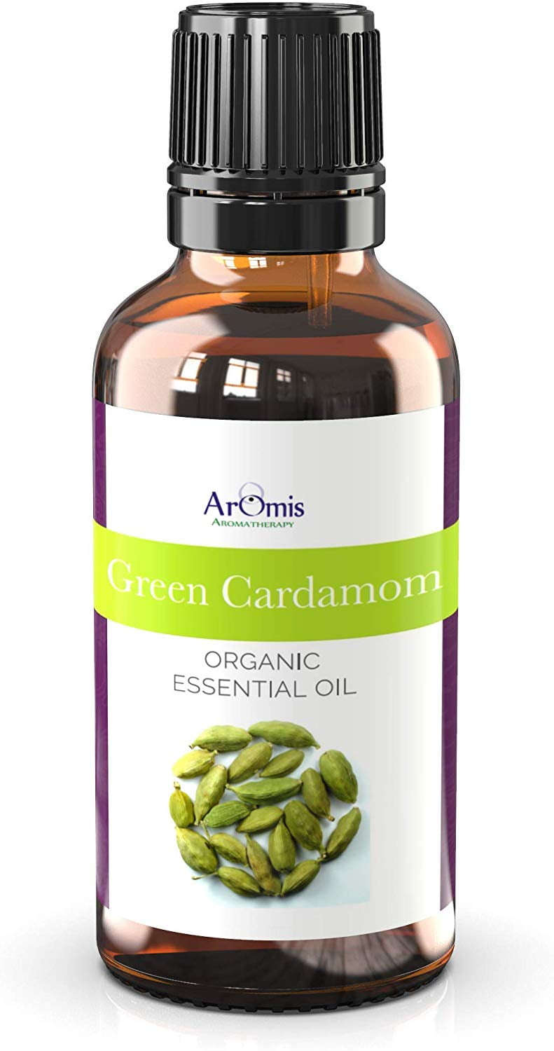 ArOmis Green Cardamom Essential Oil - USDA Certified Organic - 100% Pure Therapeutic Grade 30ml (1 fl oz) Undiluted, Oils Perfect for Aromatherapy