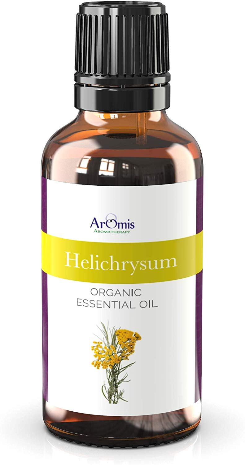ArOmis Organic Helichrysum Italicum Essential Oil, Certified and 100% Pure, Undiluted, Aromatherapy, Therapeutic Grade 30ml
