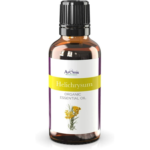 ArOmis Organic Helichrysum Italicum Essential Oil, Certified and 100% Pure, Undiluted, Aromatherapy, Therapeutic Grade 30ml
