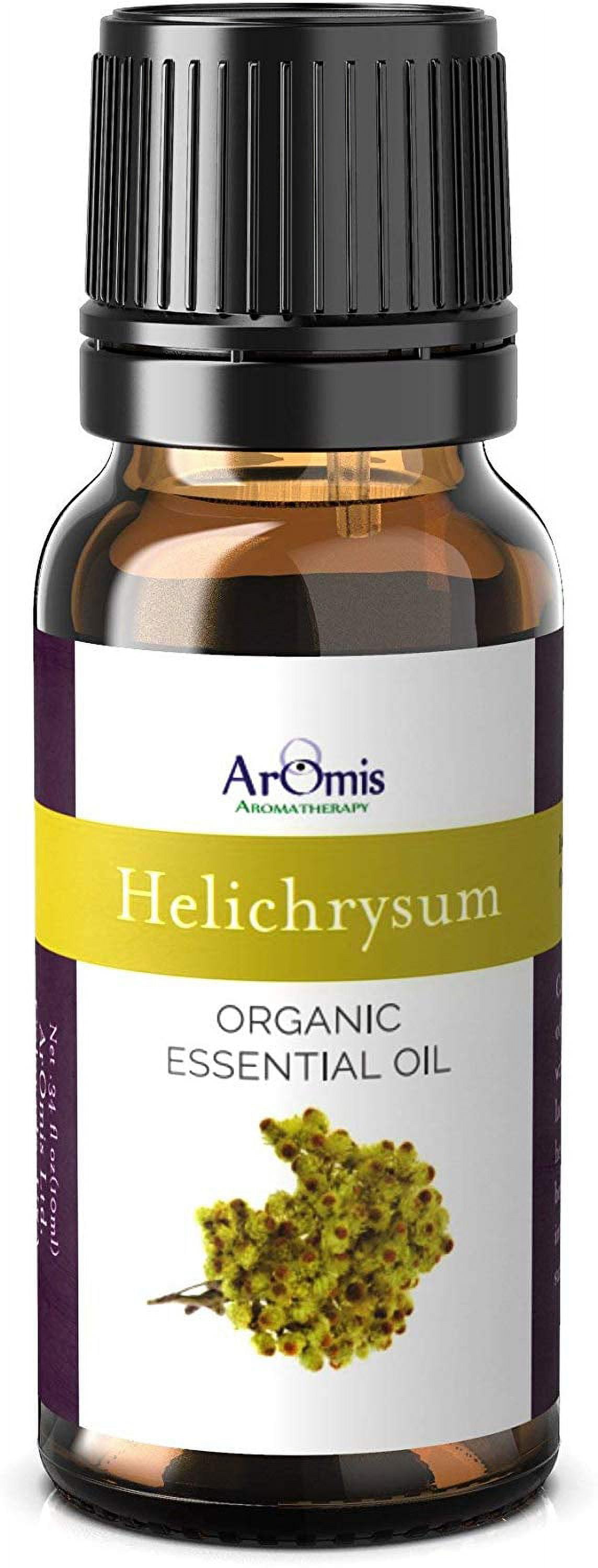 ArOmis Organic Helichrysum Italicum Essential Oil - USDA Certified - 100% Pure Therapeutic Grade 10ml (.34 fl oz), Bulgarian