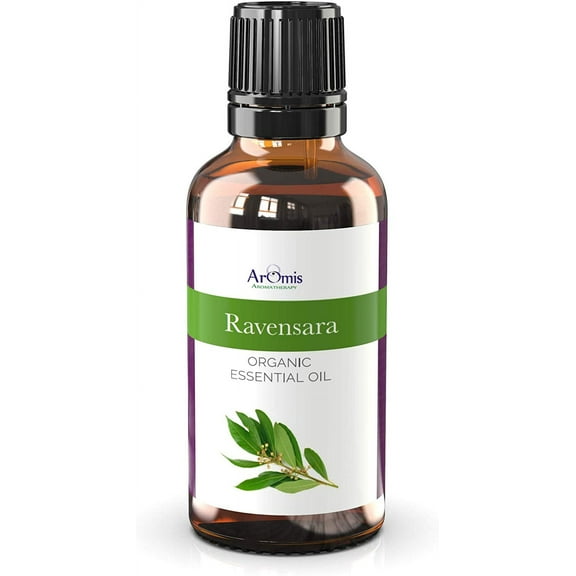 ArOmis Organic Ravensara Essential Oil - USDA Certified - 100% Pure Therapeutic Grade - 30ml (1 fl oz), Undiluted, Premium, Oils Perfect for Aromatherapy Diffuser