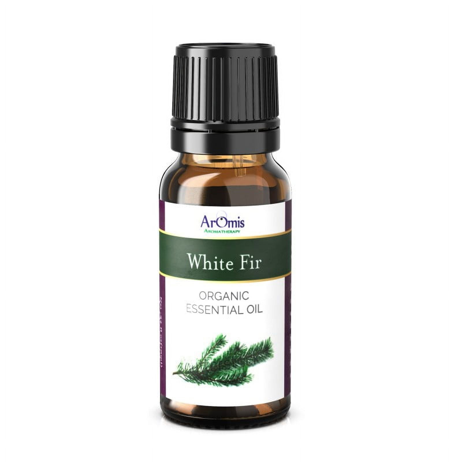 ArOmis Organic White Fir Essential Oil - USDA Certified - 100% Pure Therapeutic Grade - 10ml (.34 fl oz), Premium, Undiluted, Oils for Aromatherapy Diffuser
