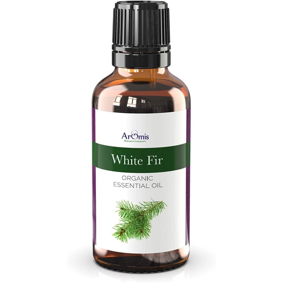 ArOmis Organic White Fir Essential Oil - USDA Certified - 100% Pure Therapeutic Grade - 30ml (1 fl oz), Premium, Undiluted, Oils for Aromatherapy Diffuser