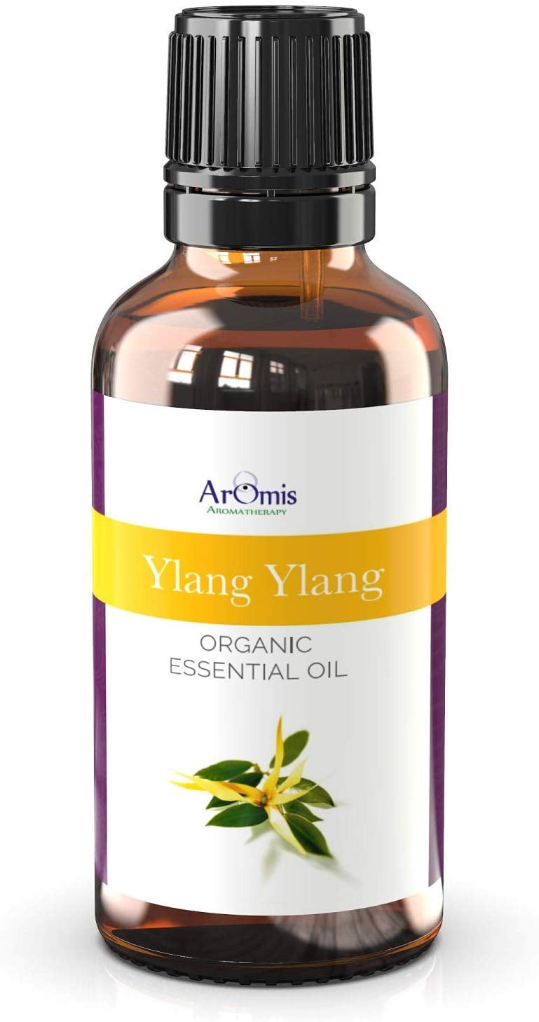 ArOmis Organic Ylang Ylang Essential Oil, USDA Certified and 100% Pure, Undiluted, Aromatherapy, Therapeutic Grade 30ml