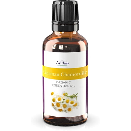 ArOmis Pure Organic German Chamomile Essential Oil (Green), Premium Therapeutic Grade, 100% Pure, Perfect for Aromatherapy 30ML