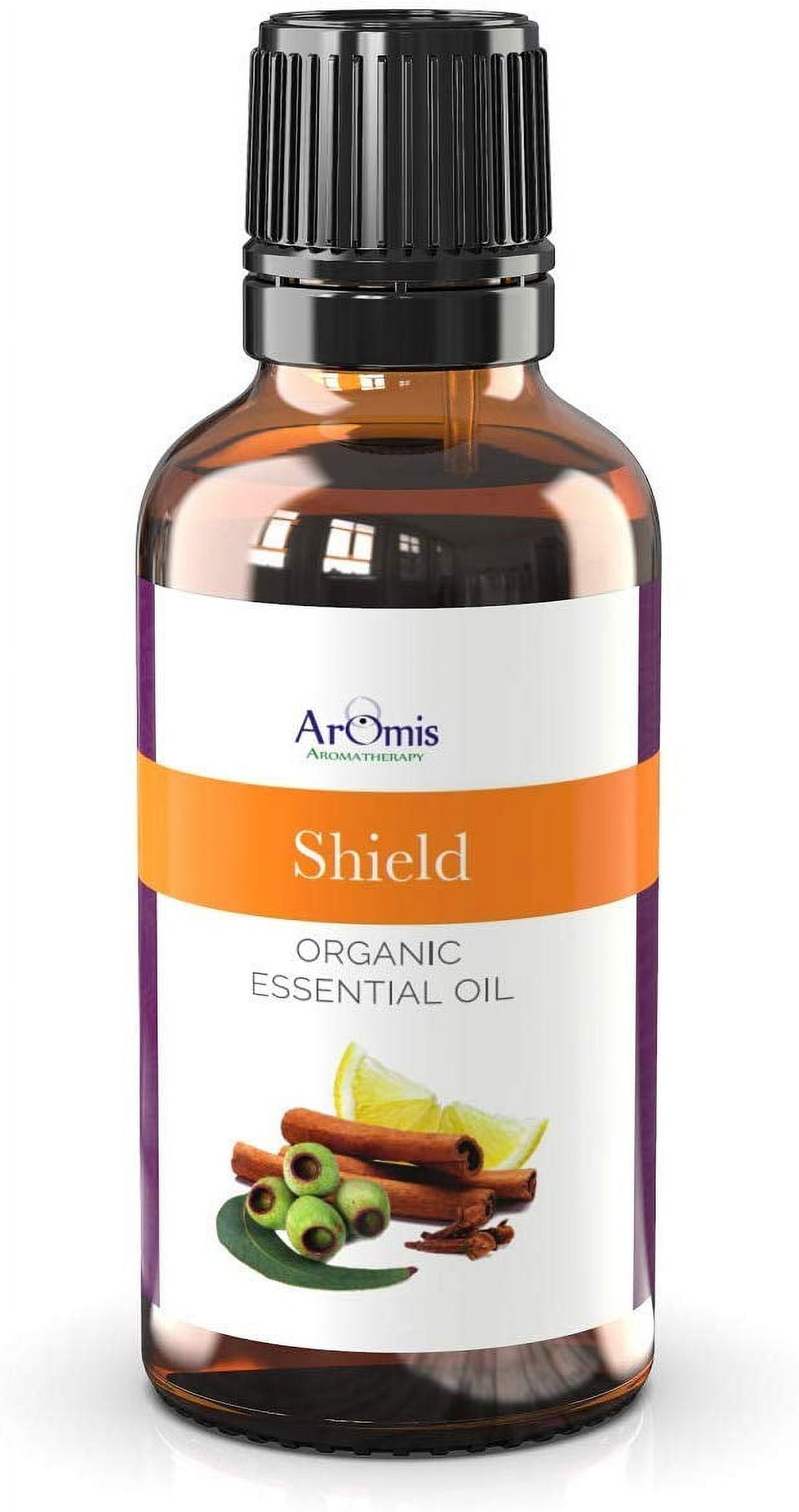 ArOmis Shield Essential Oil - USDA Certified Organic - 100% Pure Therapeutic Grade - 10ml(.34 fl oz), Undiluted, Premium, Blends, for Aromatherapy Diffuser