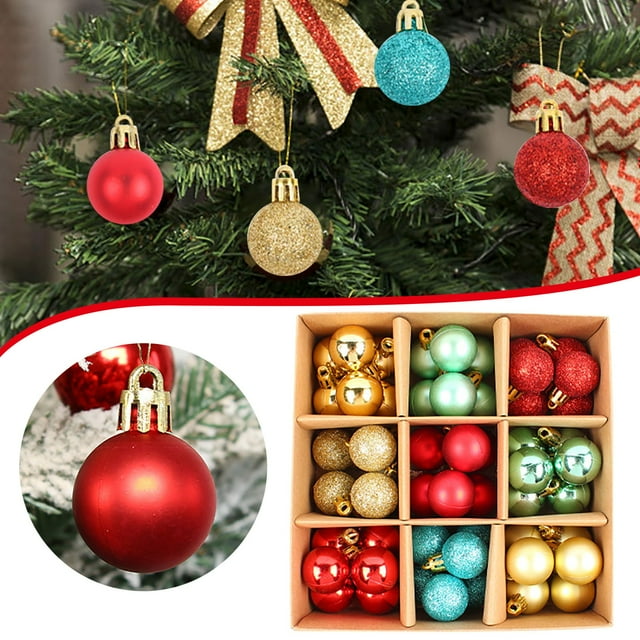 ArWgKavx Reduced Hangs Colorful Handicraft Christmas Balls Gift Box
