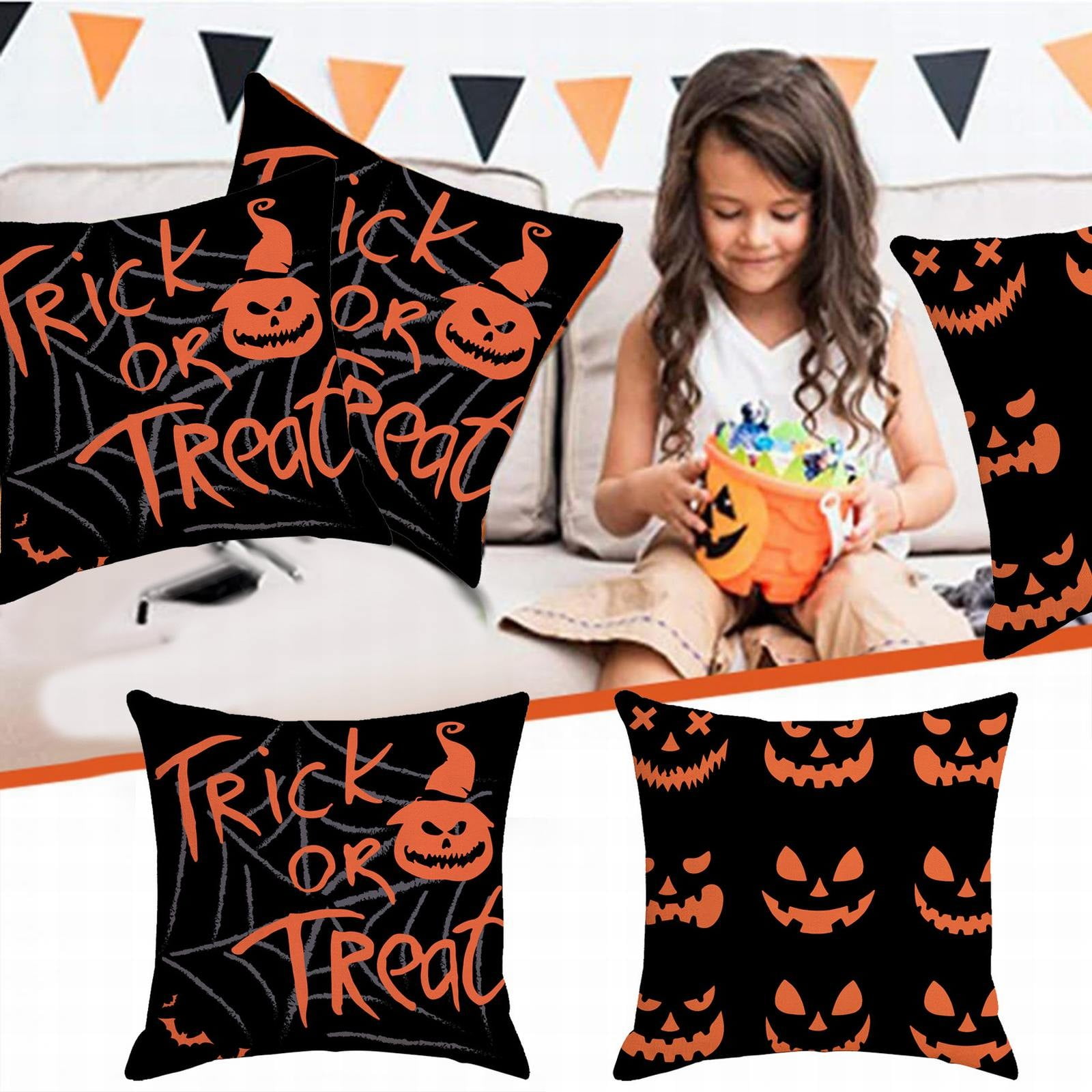 ArWgKavx Reduced Pillow Case Halloween Decor Pillow Covers 18x18