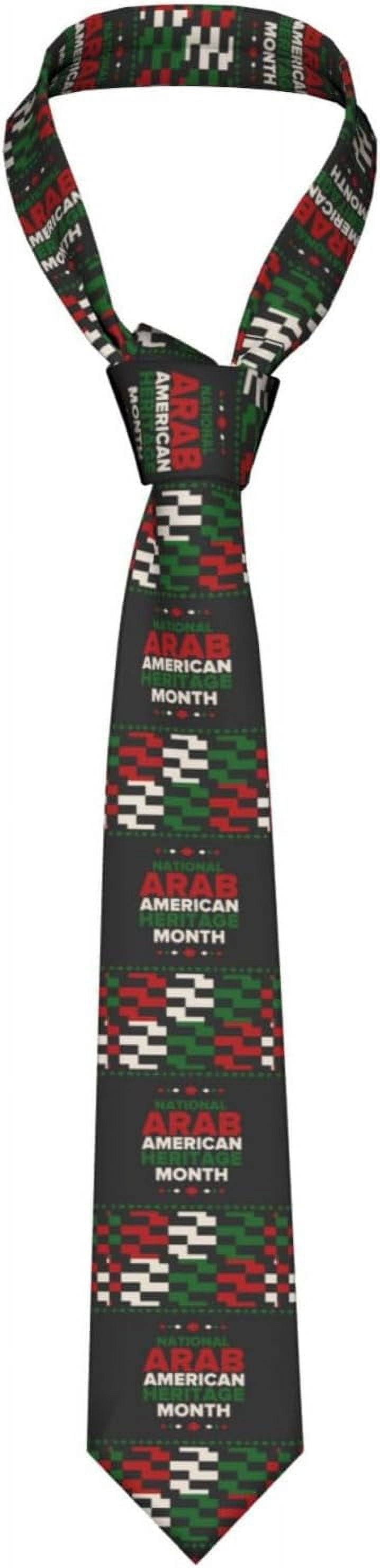 Arab American Heritage Month Men'S Necktie Fashion Men'S Tie Formal ...