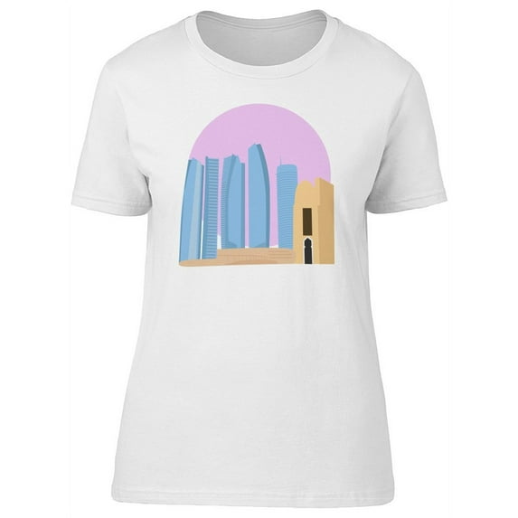 Arab Emirates Monument Logo T-Shirt Women -Image by Shutterstock, Female Large