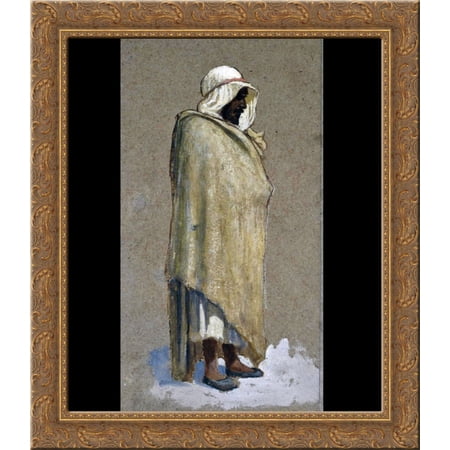 Arab Facing Right 24x20 Gold Ornate Wood Framed Canvas Art by Louis Comfort Tiffany