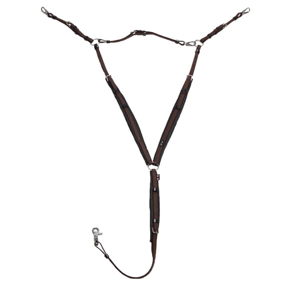 Arab Full Zilco Horse Breast Collar Deluxe Endurance Breastplate Brown