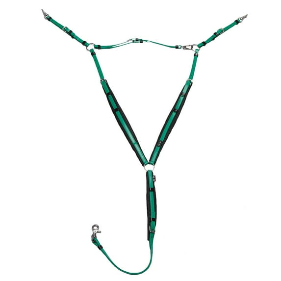 Arab Full Zilco Horse Breast Collar Deluxe Endurance Breastplate Green