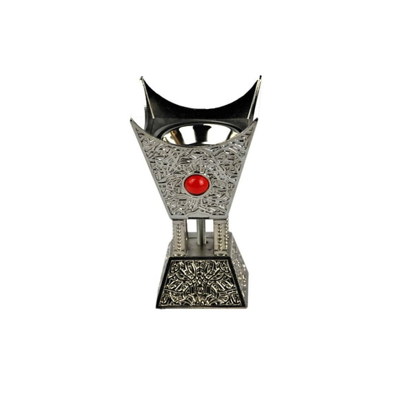 Arab Incense Bakhoor Burner - 5 inch Silver by Intense Oud