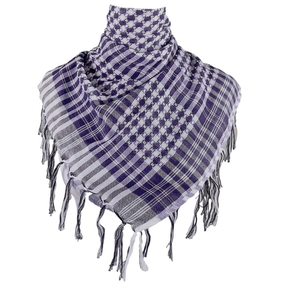 Arab Keffiyeh Shemagh Square Scarf Colorblock Houndstooth Desert Shawl Scarves