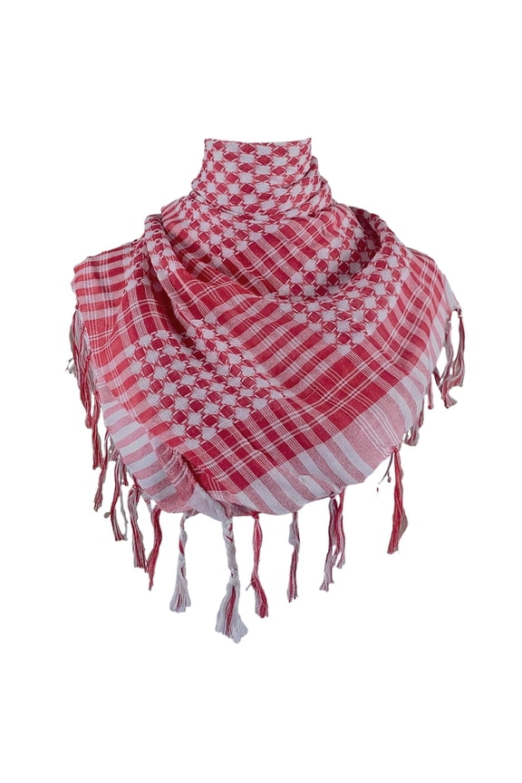 Arab Keffiyeh Shemagh Square Scarf Colorblock Houndstooth Desert Shawl Scarves