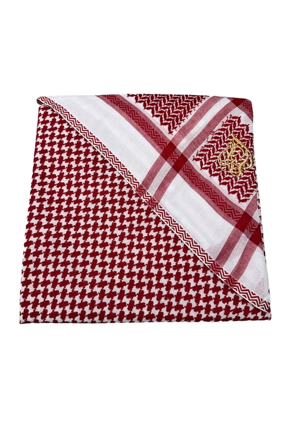 Arab Theme Shemagh Scarf Breathable Ethnic Headwear Jacquards Keffiyeh Scarf for Cultural Event and Traditional Occasion
