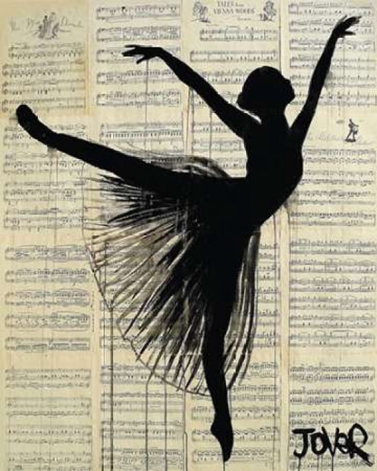 Arabesque Canvas Art - Loui Jover (24 x 30)