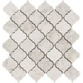 thumbnail image 1 of Arabesque Carrara Polished Marble Waterjet Mosaic Tile, 1 of 1