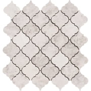 Arabesque Carrara Polished Marble Waterjet Mosaic Tile