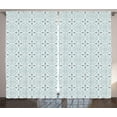 thumbnail image 1 of Ambesonne Orient Curtains 2 Panel Set, Oriental Moroccan Art, 108" x 108", Pale Blue, 1 of 3