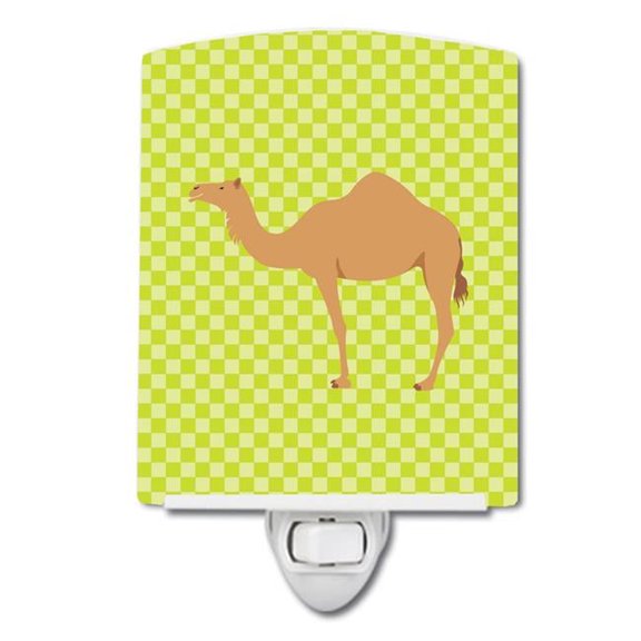 Arabian Camel Dromedary Green Ceramic Night Light