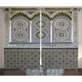 thumbnail image 1 of Ambesonne Orient Curtains 2 Panel Set, Colorful Old Ottoman, 108" x 90", Multicolor, 1 of 3