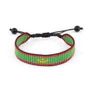 Arabian Elegance Handcrafted Adjustable Arab Countries Flag Bracelets Collection Mauritania