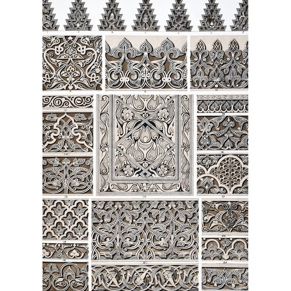 Arabian From Cairo No 2 Plate Xxxii From The Grammar Of Ornament By Owen Jones Published By Day & Son London 1865 by Ken Welsh / Design Pics
