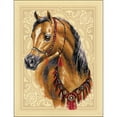 thumbnail image 1 of Arabian Horse Counted Cross Stitch Kit, 11.75" x 15.75", 14 Count, 1 of 2