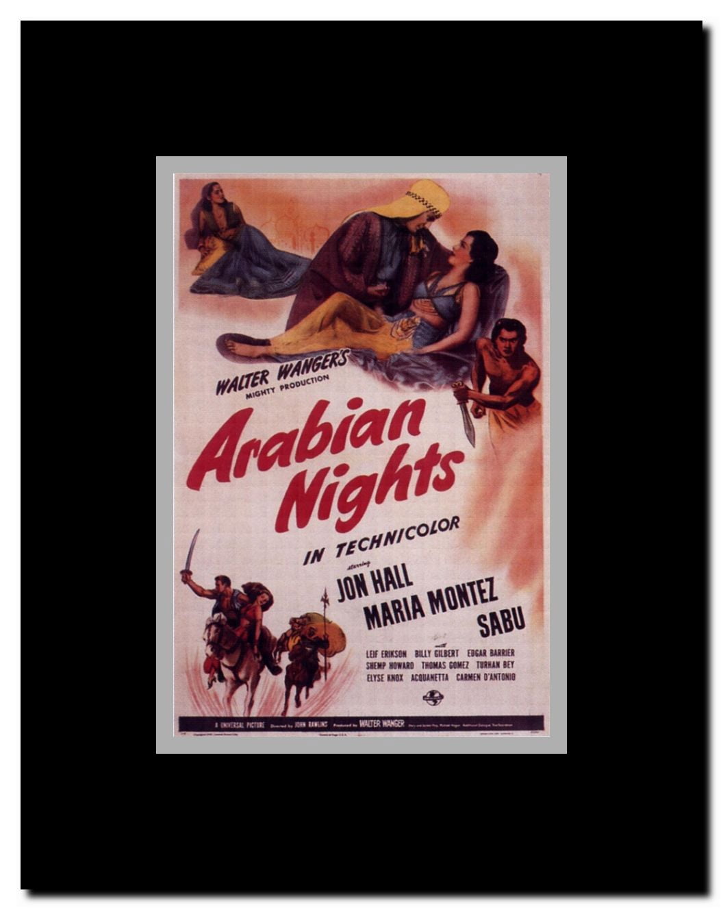 Arabian Nights Framed Movie Poster