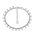 thumbnail image 1 of Arabian Princess Charming Round Discs Cable Chain Links .925 Sterling Silver Bracelet, 1 of 5