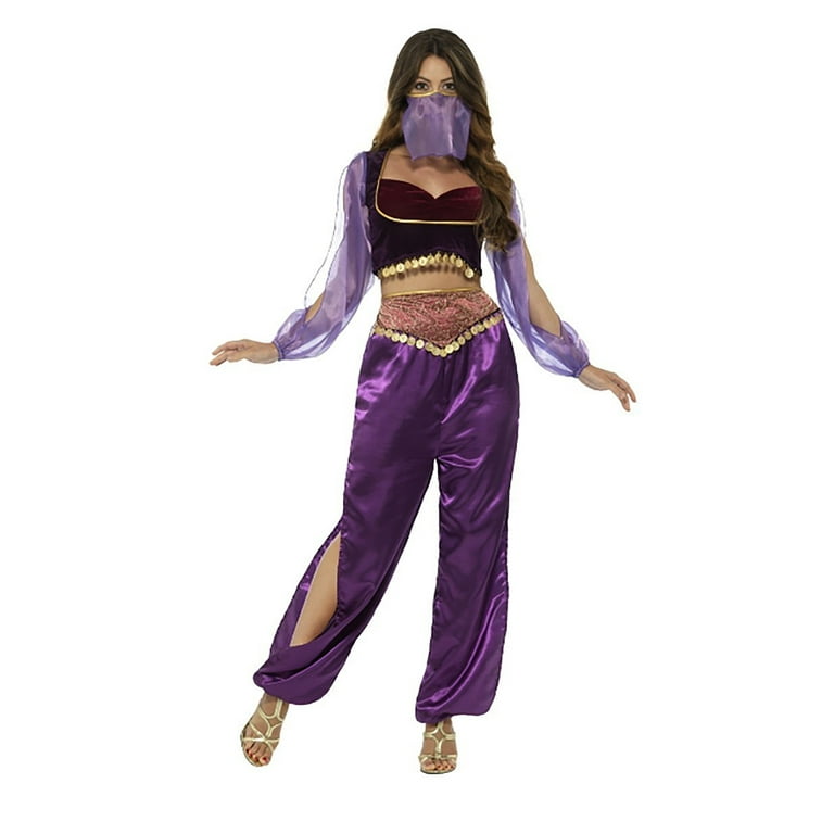 Arabian Princess Jasmine Costume Adult Purple Arabian Princess Jasmine Costume Adult Purple