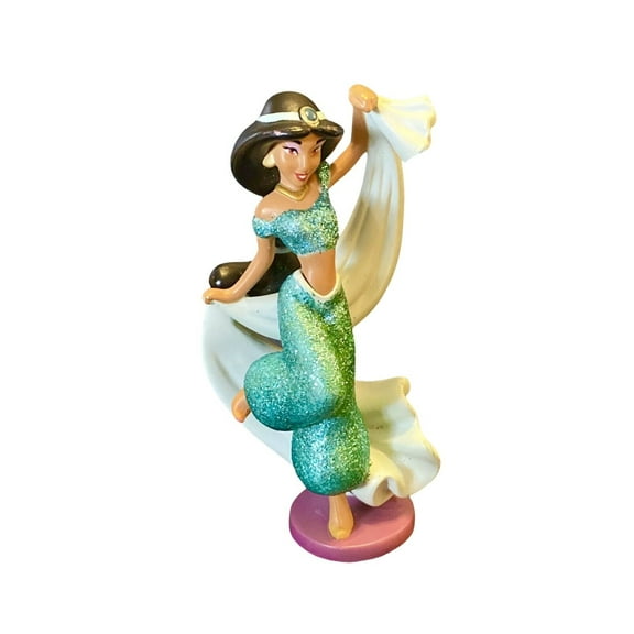 Arabian Princess Jasmine Dancing Pvc 3 Cake Topper Figure Aladdin Figurine Rare