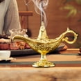 thumbnail image 1 of Arabian Themed Vintage Incense Burner for Home Meditation, Retro Resin Buddha Diffuser Holder Aromatherapy Relaxation Decor, 1 of 5